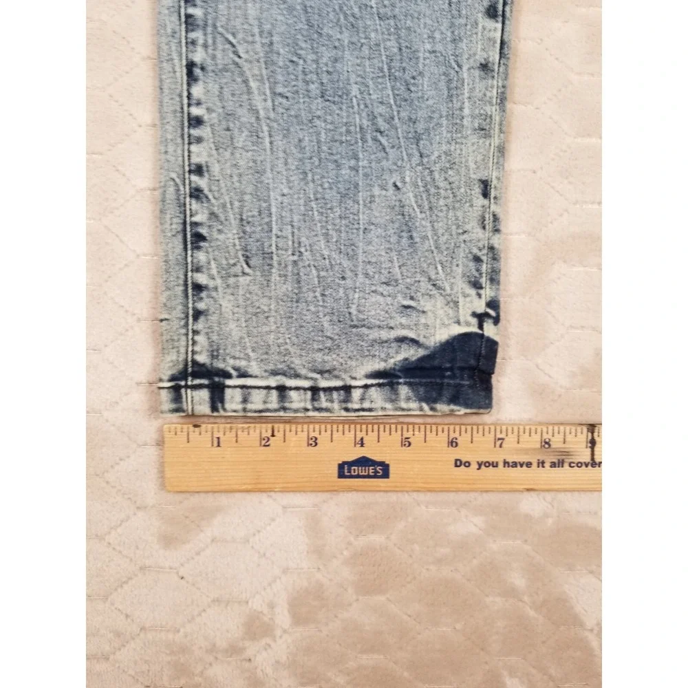 Refinery Republic Mens Fits 36x30 Jeans Blue Distressed Tapered‎ Denim Pants